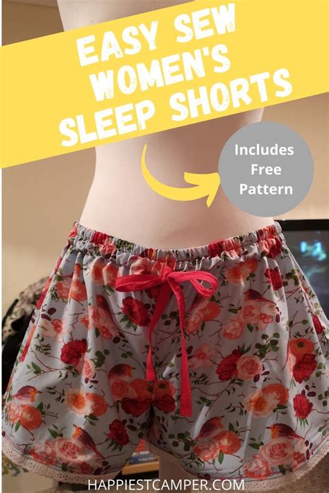 Printable Sewing Pattern Sleep Shorts
