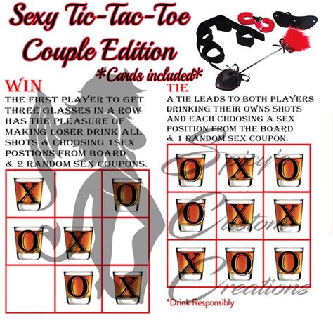 Printable Sexy Tic Tac Toe