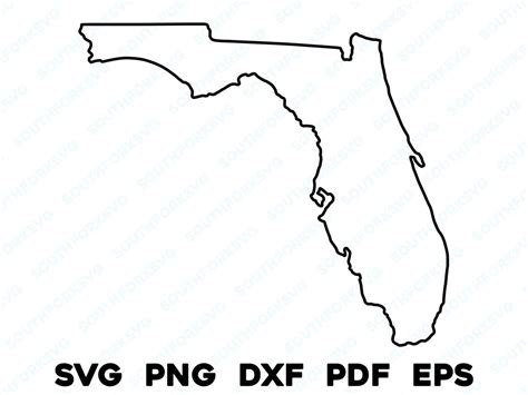 Printable Shape Of Florida