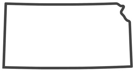 Printable Shape Of Kansas