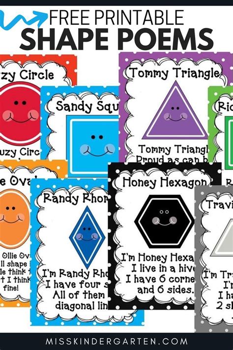 Printable Shape Poem Character