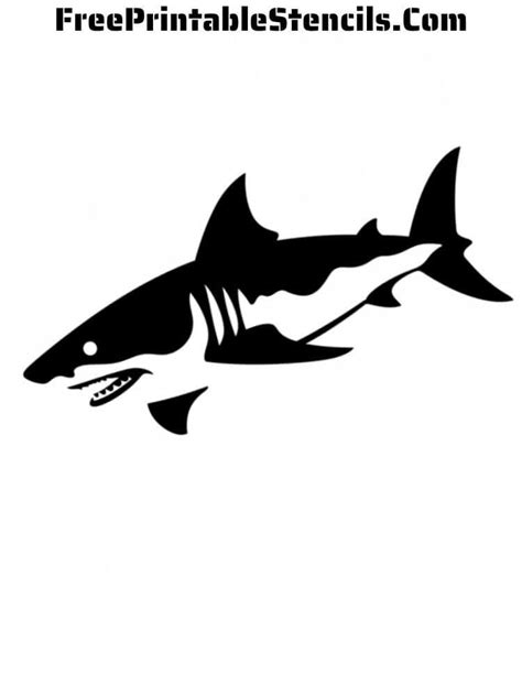 Printable Shark Stencils