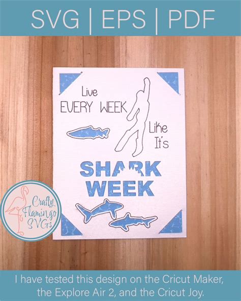 Printable Shark Week Card