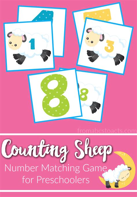 Printable Sheep Number Recognition