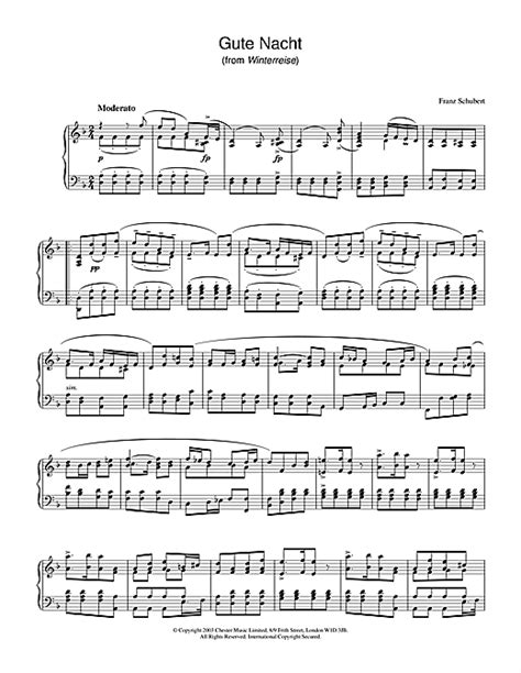 Printable Sheet About Schubert
