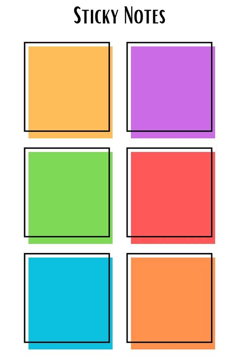 Printable Sheet For Small Post It Notes