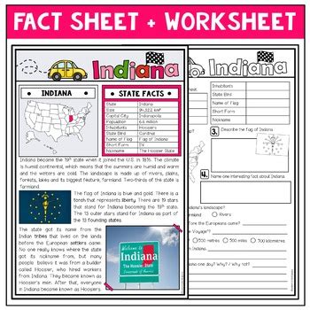Printable Sheets Of Indiana