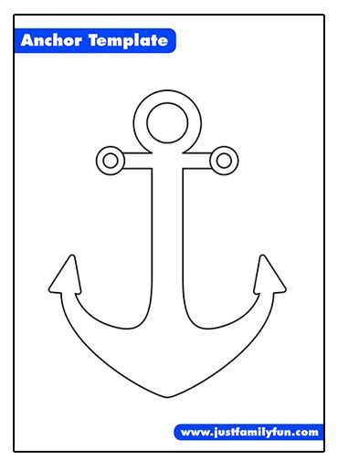 Printable Ship Anchor Template