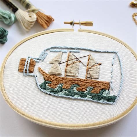 Printable Ship In A Bottle Pattern