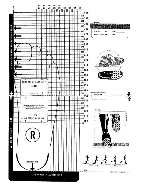 Printable Shoe Size Width Chart