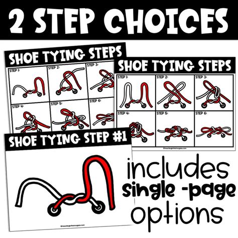 Printable Shoe Tying Steps