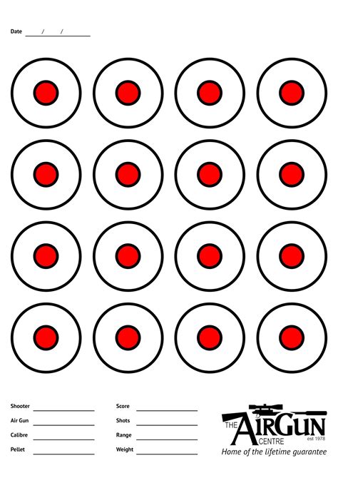 Printable Shooting Targets A4