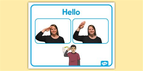 Printable Sign Language Hello