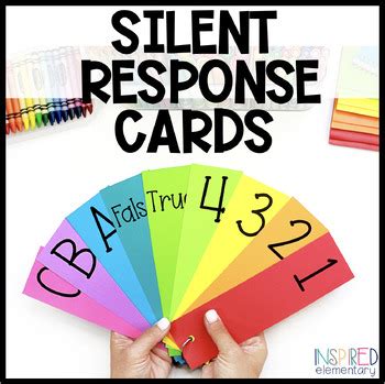 Printable Silent Response Cards