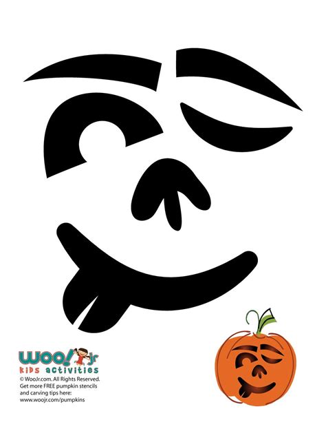 Printable Silly Pumpkin Stencils