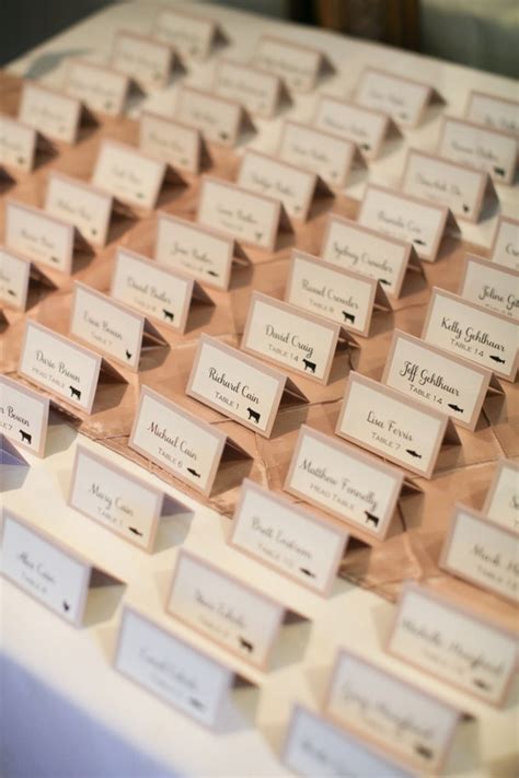 Printable Silver Escort Cards