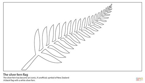 Printable Silver Fern Stencil