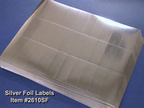 Printable Silver Foil Labels