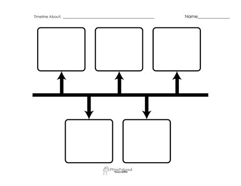 Printable Simple Blank Timeline