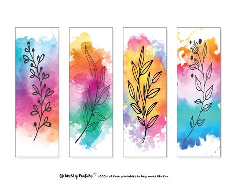 Printable Simple Bookmark Design