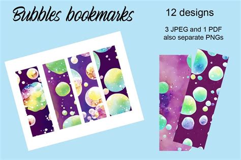 Printable Simple Bookmarks Text Bubbles