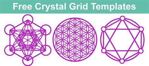 Printable Simple Crystal Grid Patterns
