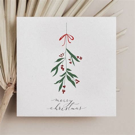 Printable Simple Holiday Card