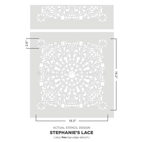 Printable Simple Lace Stencil
