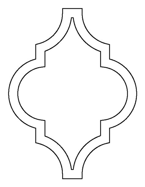 Printable Simple Moroccan Pattern
