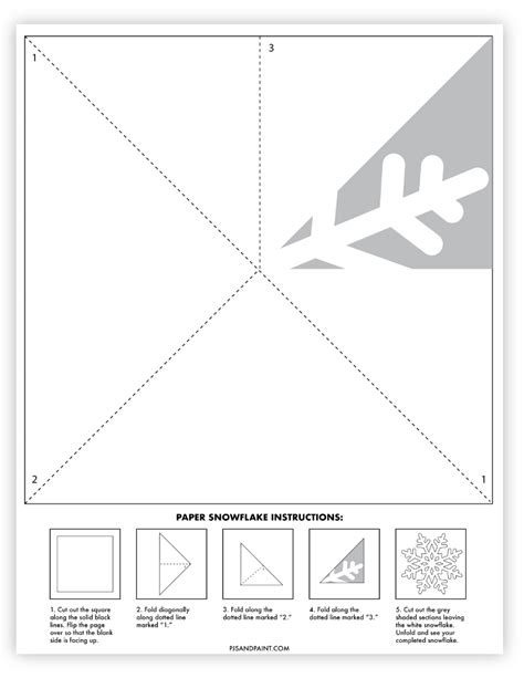 Printable Simple Snowflake Template Easy
