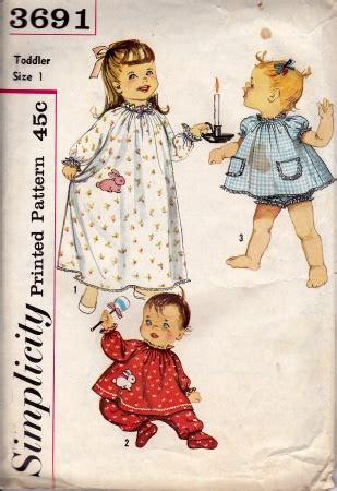 Printable Simplicity Patterns 3691