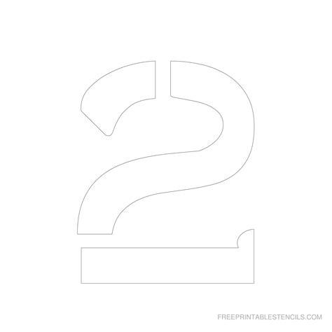 Printable Six Inch Numbers