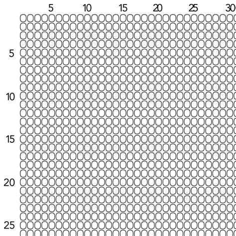 Printable Size 10 Loom Graph Paper