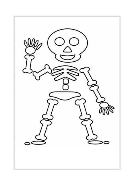 Printable Skeleton Drawing Simple