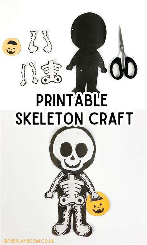 Printable Skeleton Template For Kids
