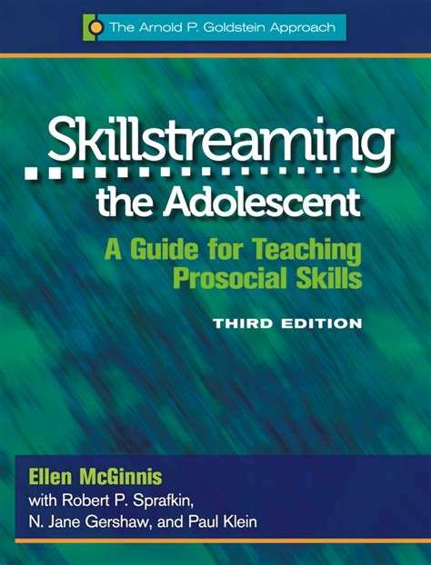 Printable Skillstreaming The Adolescent