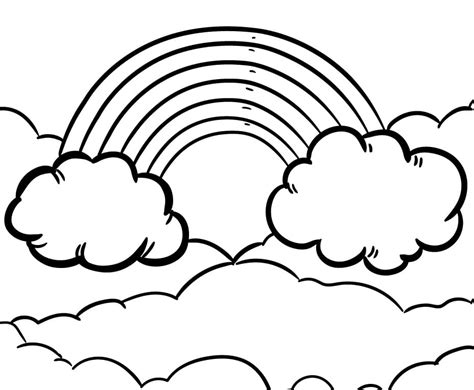 Printable Sky Coloring Page