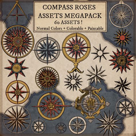 Printable Skyrim Map Compass Rose Scale