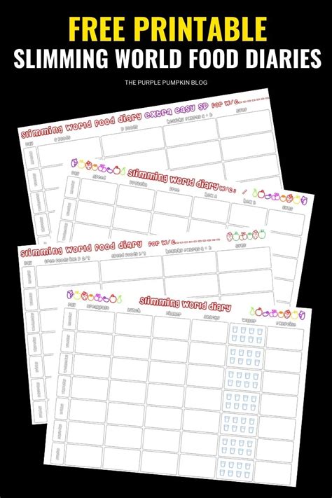 Printable Slimming World Diary
