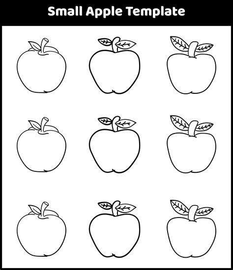 Printable Small Apple Pattern