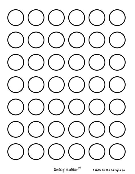 Printable Small Black Circles
