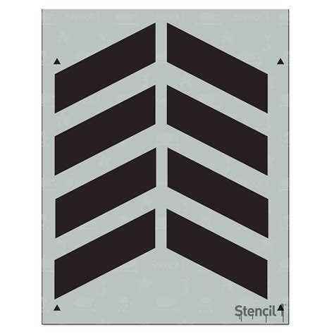 Printable Small Chevron Stencil