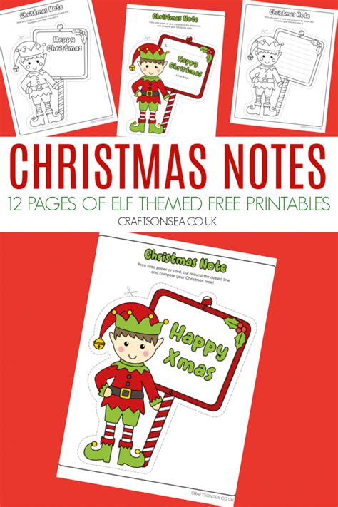 Printable Small Christmas Notes