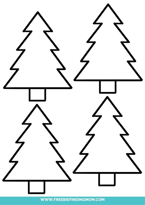 Printable Small Christmas Tree Stencil