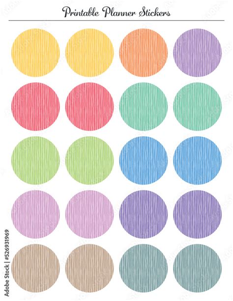Printable Small Circle Labels Sticky