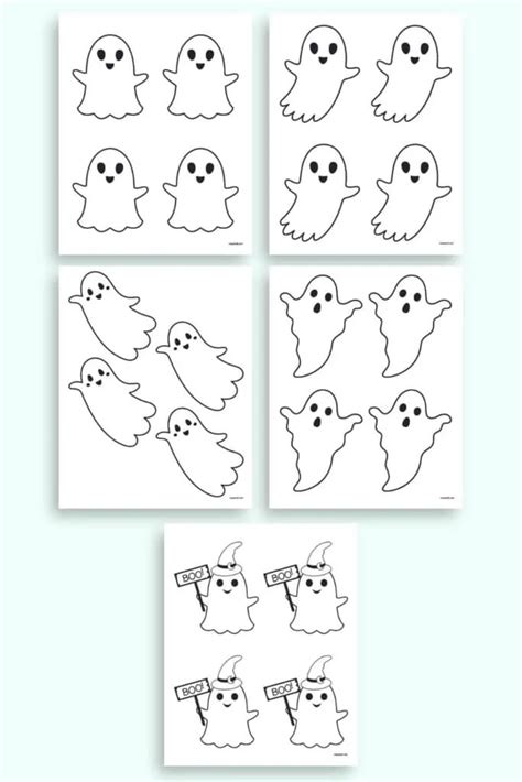 Printable Small Ghost Template