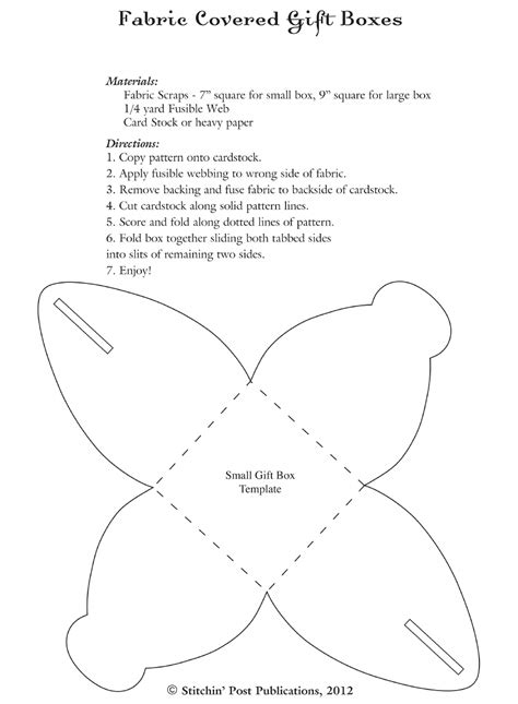 Printable Small Gift Box Template