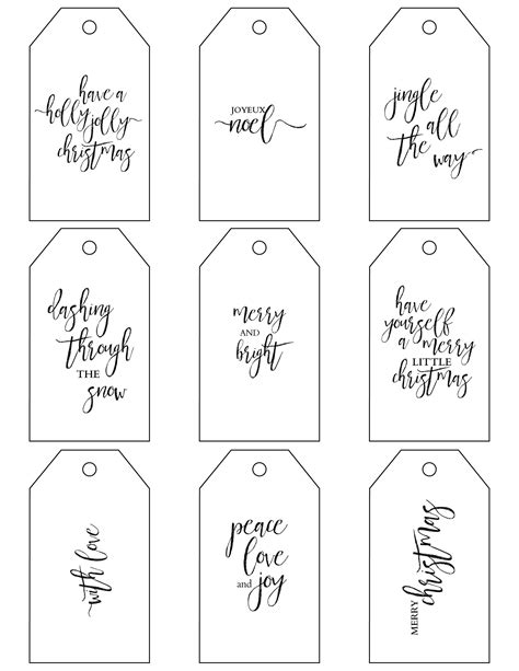 Printable Small Gift Label