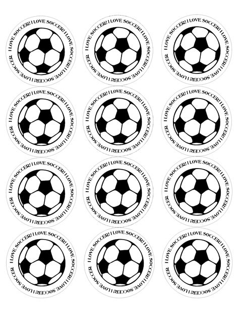 Printable Small Soccer Balls