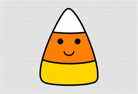 Printable Smiling Candy Corn Clipart